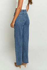 Pearl Touch Straight-Leg Jeans