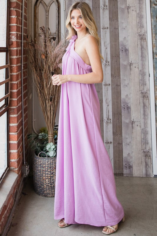One Shoulder Wide Leg Jumpsuit