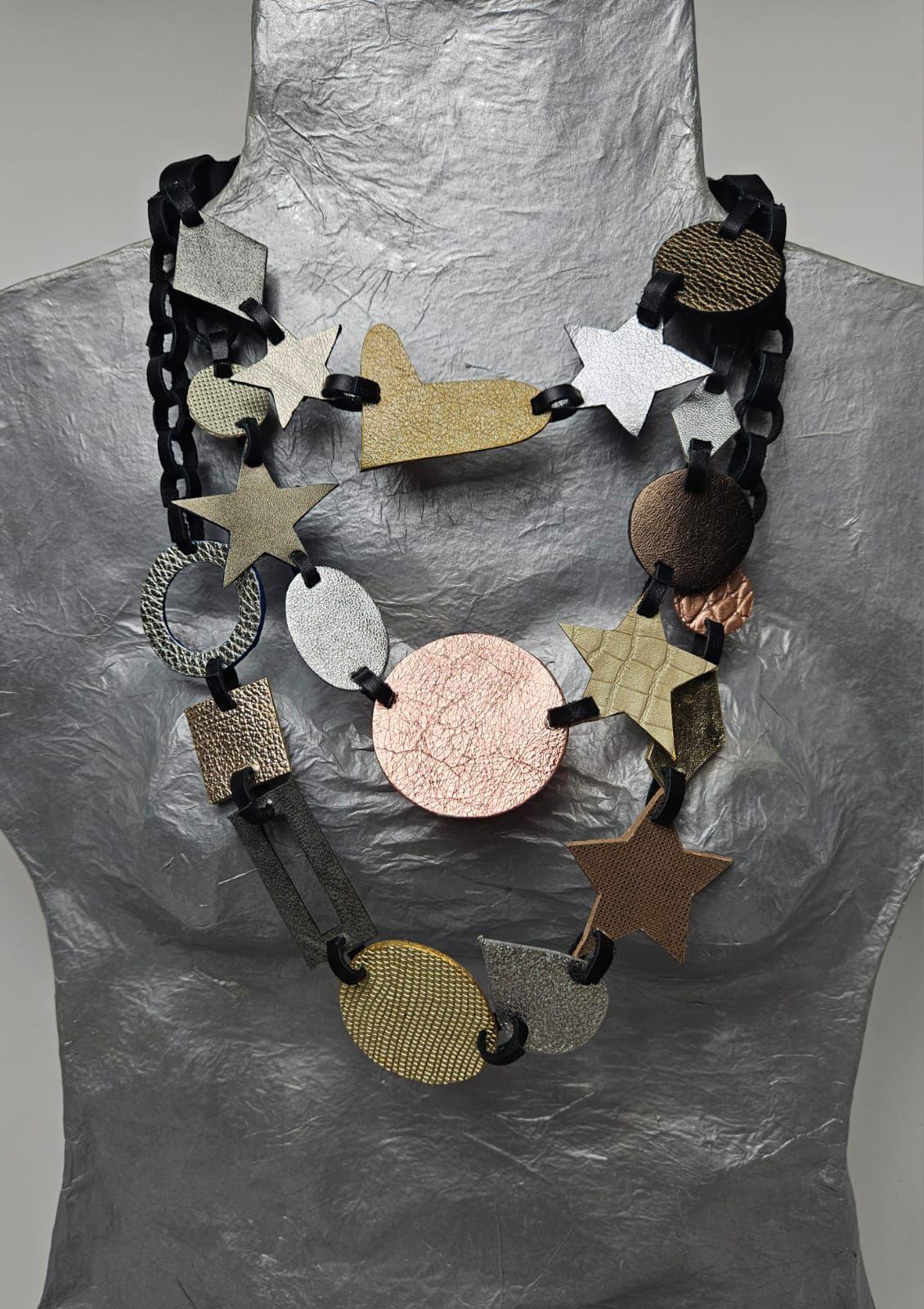 Handmade Moon and Stars Necklace