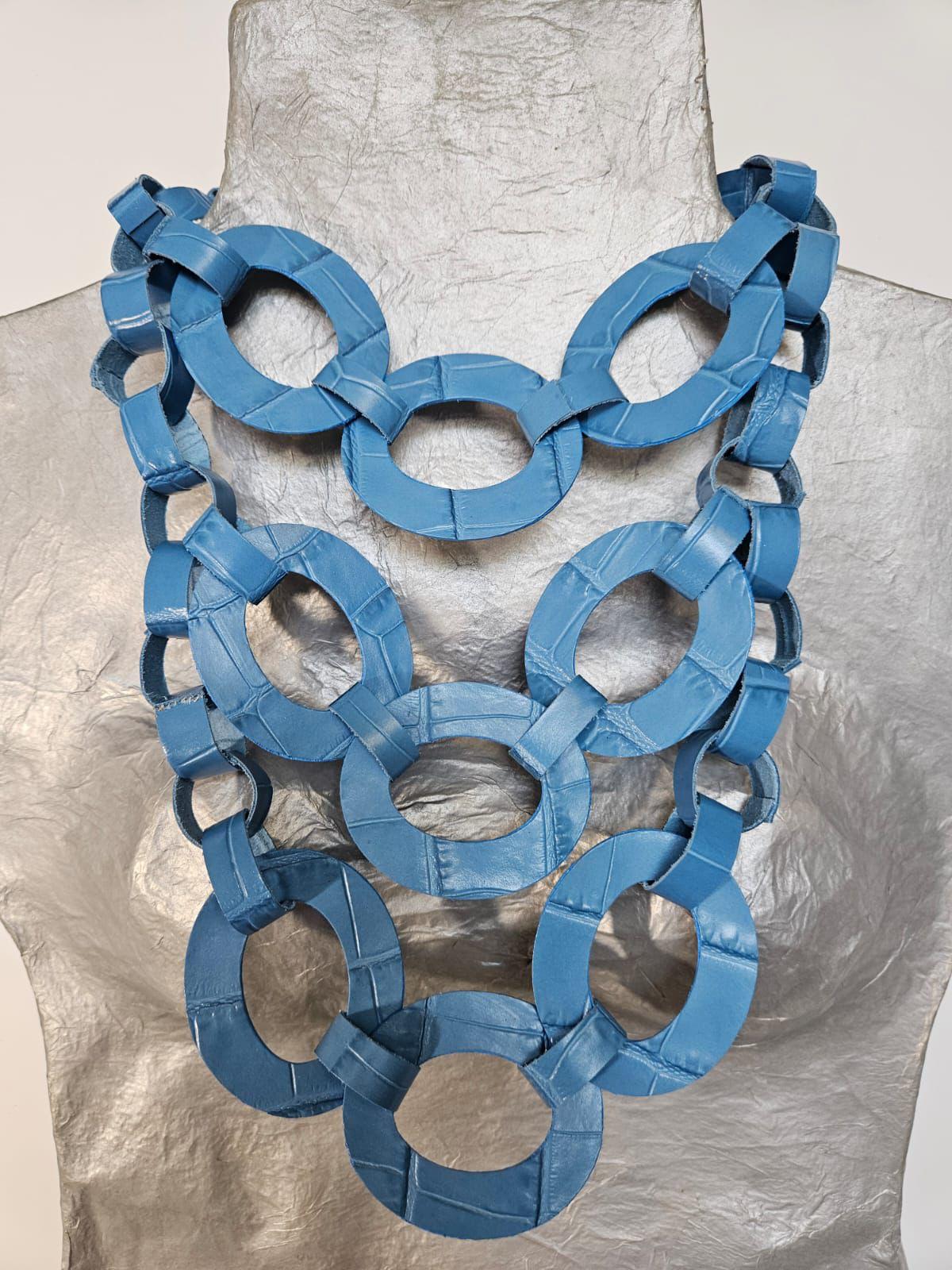 Handmade Blue Chain Necklace